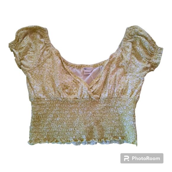 Billabong Spring Air Smocked Floral Top - Picture 1 of 4